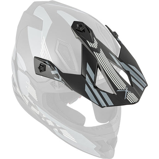 CKS TX319 GALACTIC ELMET - REPLACEMENT PEAK in Glossy Grey