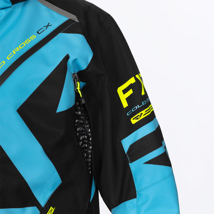 FXR COLD CROSS CX LITE MONOSUITS LITE in Blue/Hi-Vis