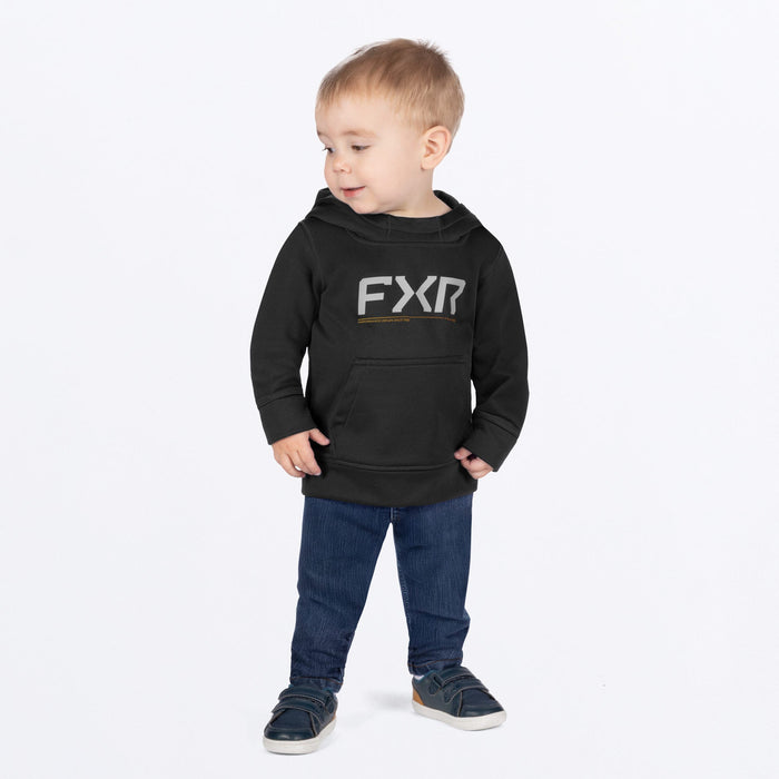 FXR TODDLER HYDROGEN TECH PULLOVER HOODIE in Black/Kash