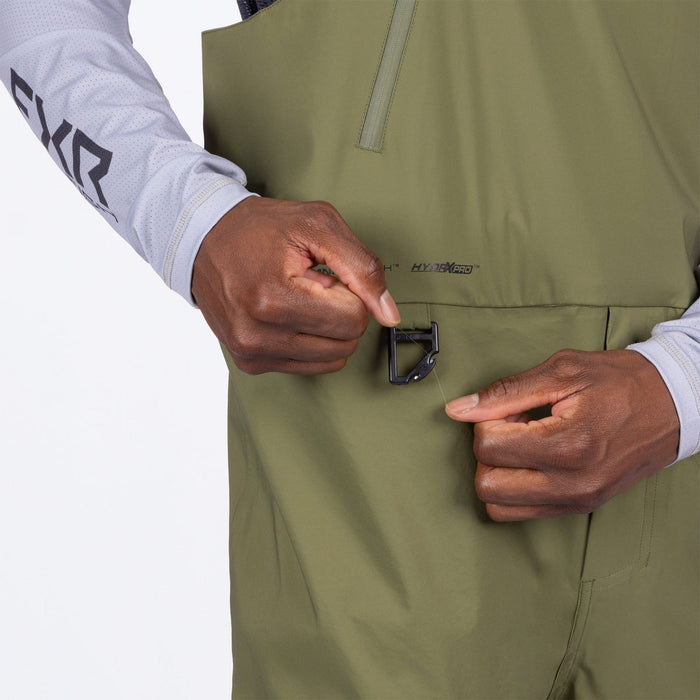 FXR Adventure Lite Tri-Laminate Bib Pants in Moss