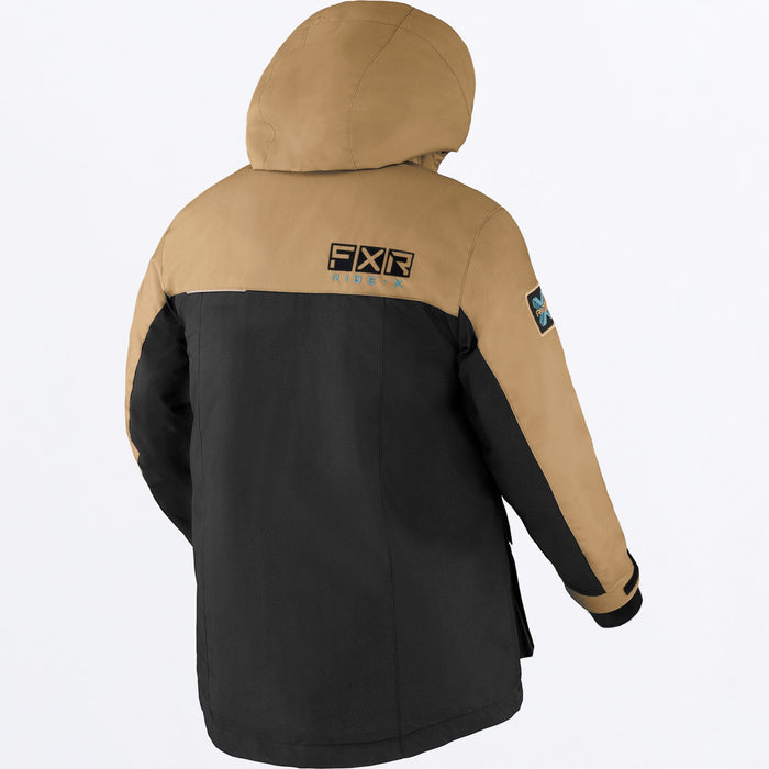 FXR Kicker Youth Jacket in Black/Canvas/Steel