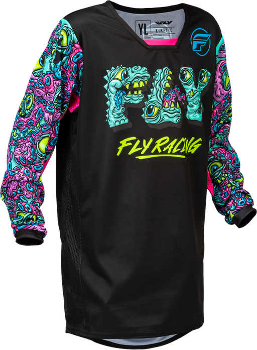 FLY RACING KINETIC MUTANT YOUTH JERSEY 2026 in Black/Multi