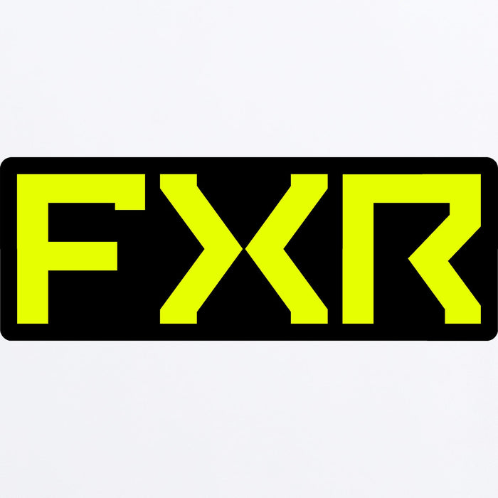 FXR Split Sticker 3” in HiVis/Black 