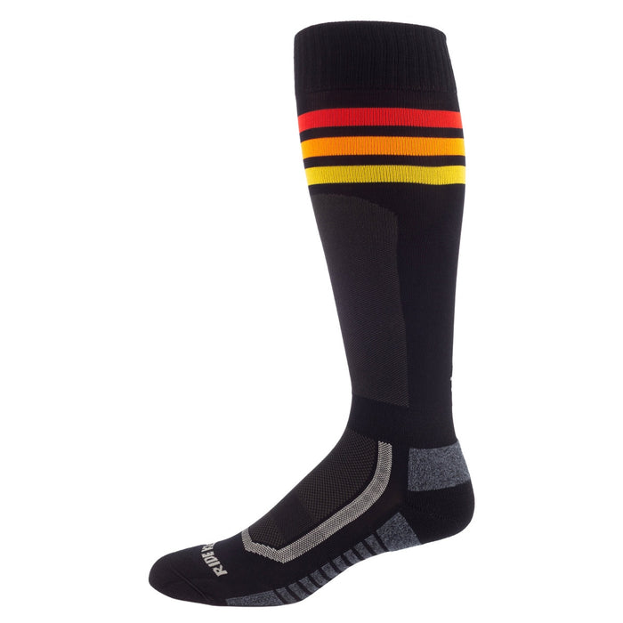 KLIM GAMEDAY AGGRESSOR VENTED SOCK 2026 in Gameday - Black - Fiery Red - Ember Orange