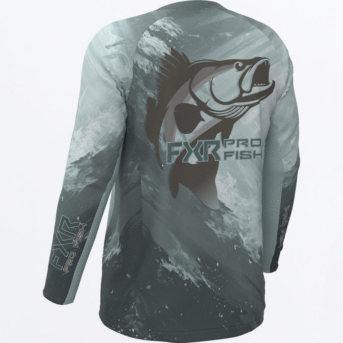 FXR  BIG TREBLE AIR UPF LONGSLEEVE 2025 in Bermuda Swell Walleye