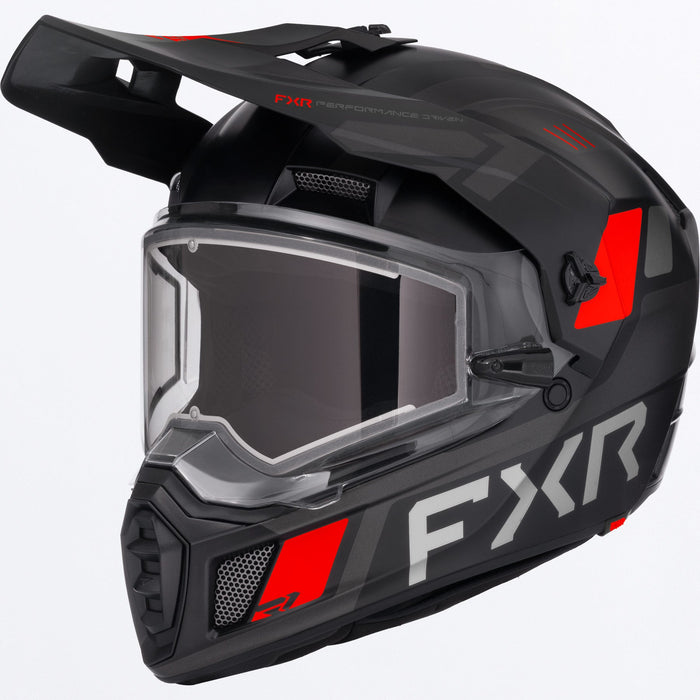 FXR CLUTCH X HELMET 2025 - Black/Red