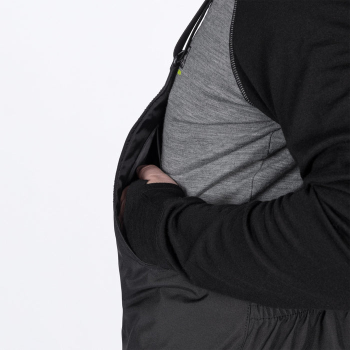 FXR EVOLUTION BIB PANT 2025 - Black