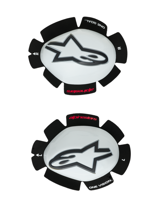 ALPINESTARS GP TECH KNEE SLIDERS IN White/Black