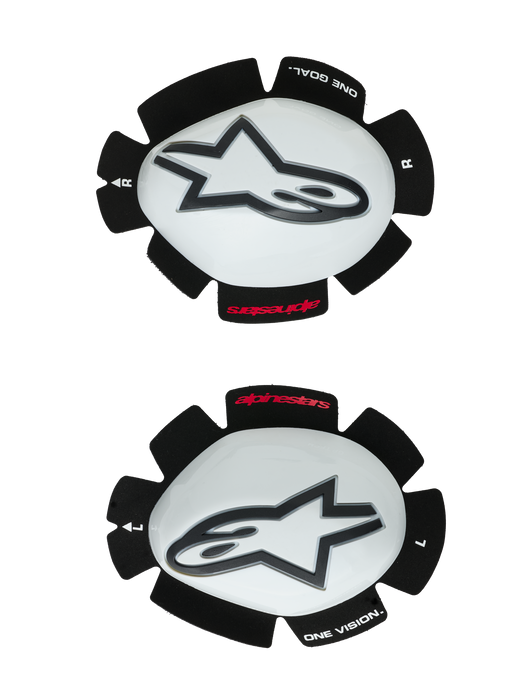 ALPINESTARS GP TECH KNEE SLIDERS IN White/Black