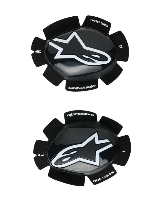 ALPINESTARS GP PLUS KNEE SLIDERS IN Black/White