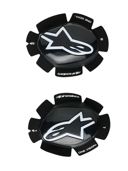 ALPINESTARS GP PLUS KNEE SLIDERS IN Black/White