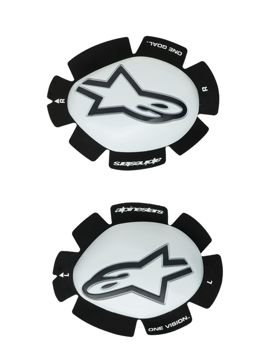 ALPINESTARS GP PLUS KNEE SLIDERS IN White/Black
