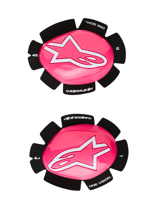 Pink/Fluo WhiteALPINESTARS GP PLUS KNEE SLIDERS IN 