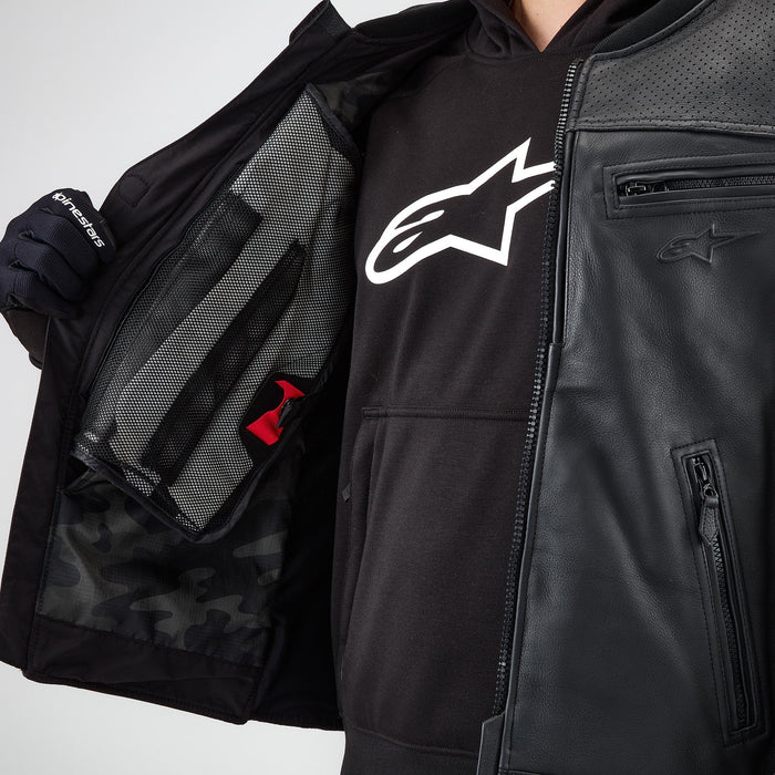 ALPINESTARS TECH-AIR® 3 LEATHER VEST AIRBAG SYSTEM 2025 in Black