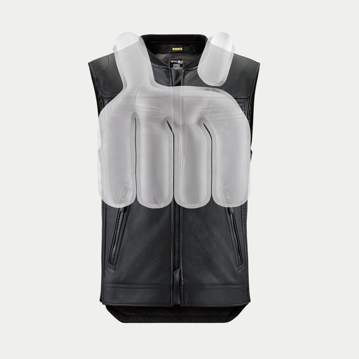 ALPINESTARS TECH-AIR® 3 LEATHER VEST AIRBAG SYSTEM 2025 in Black