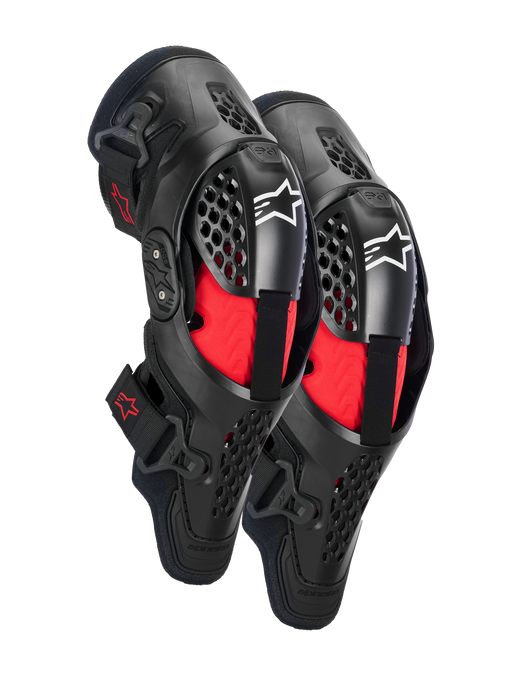 ALPINESTARS SX-1 PLASMA KNEE PROTECTORS IN Black/Red/Gray