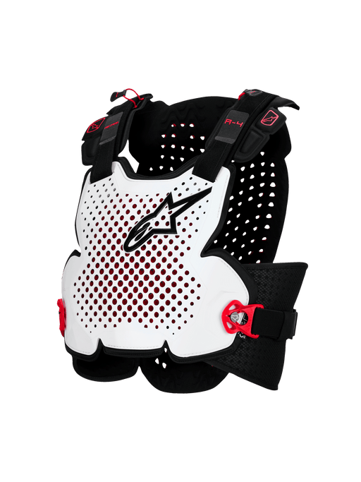 ALPINESTARS A-4 PLASMA CHEST PROTECTOR IN Black/Red/White