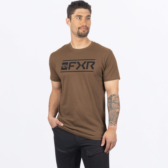 FXR VICTORY PREMIUM T-SHIRT in Teak/Black