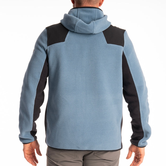 Klim Teton Crest Fleece Hoodie in Blue Fusion - Black