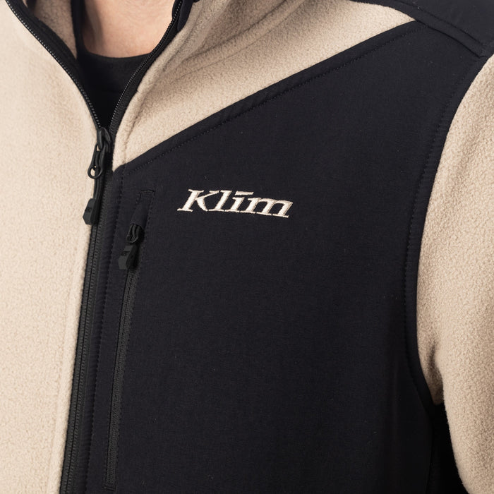 Klim Teton Crest Fleece Hoodie in Montana Tan - Black 2025