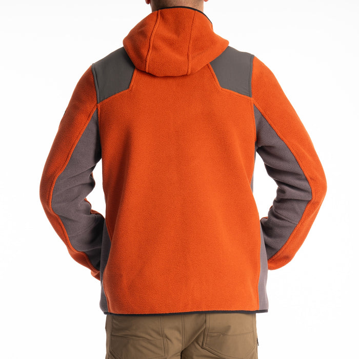 Klim Teton Crest Fleece Hoodie in Picante - Asphalt