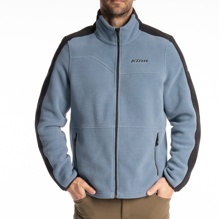 KLIM Teton Crest Fleece Jacket in Blue Fusion - Black