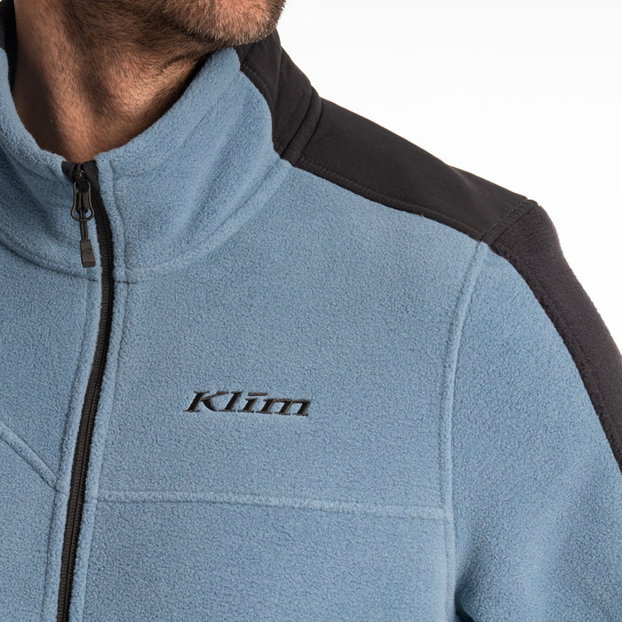 KLIM Teton Crest Fleece Jacket in Blue Fusion - Black