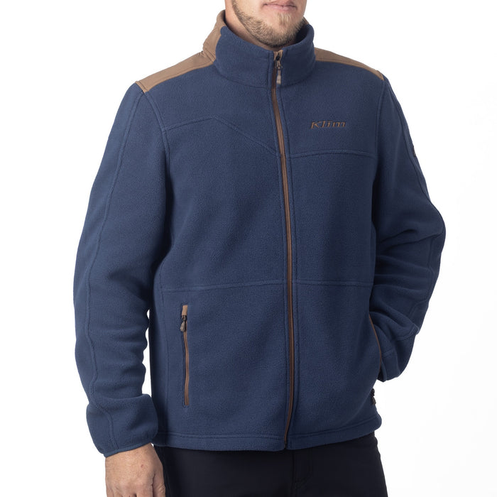 KLIM Teton Crest Fleece Jacket in insignia Blue - Cocoa Brown 2025