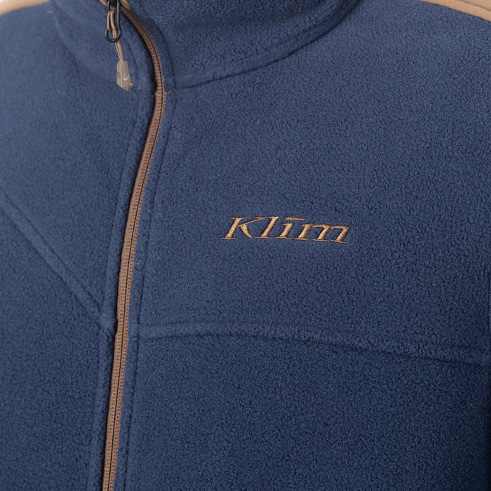 KLIM Teton Crest Fleece Jacket in insignia Blue - Cocoa Brown 2025