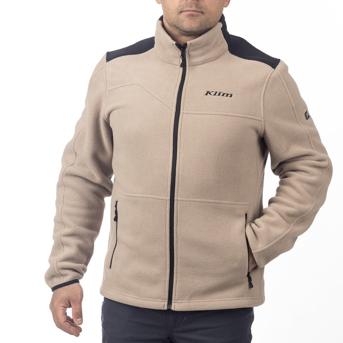 KLIM Teton Crest Fleece Jacket in Montana Tan - Black 2025