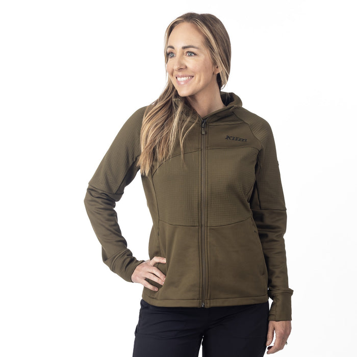 Klim Swan Valley Fleece Jacket in Dark Olive 2025