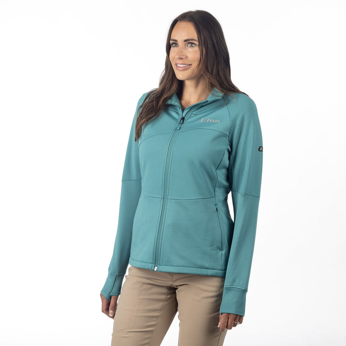 Klim Swan Valley Fleece Jacket in Green-Blue Slate 2025