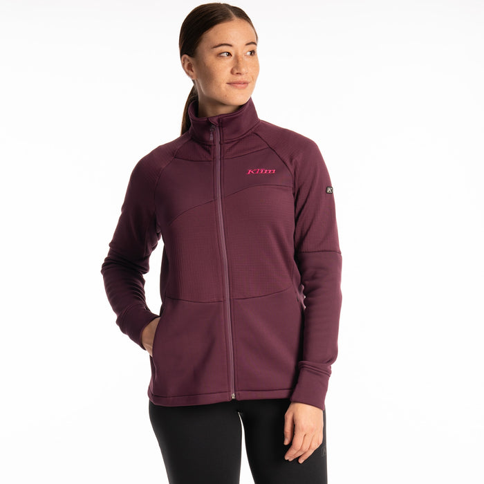 Klim Swan Valley Fleece Jacket in Italian Plum