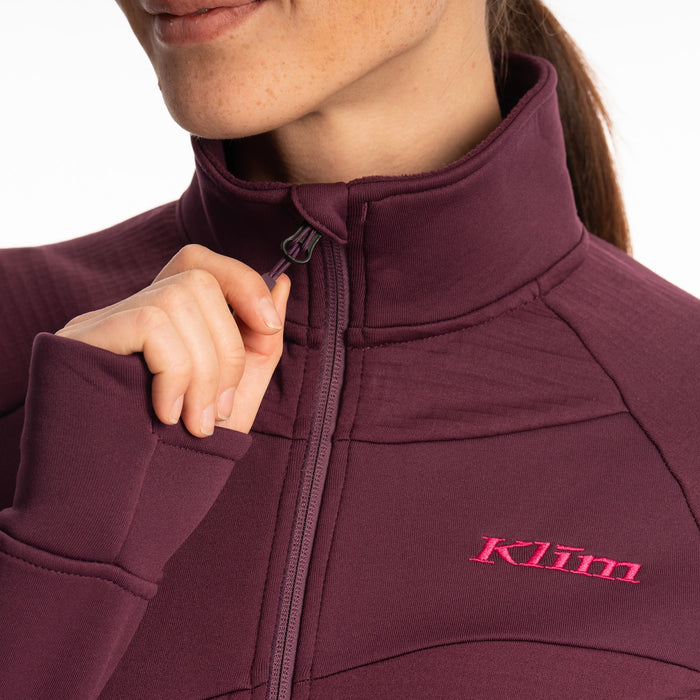 Klim Swan Valley Fleece Jacket in Italian Plum