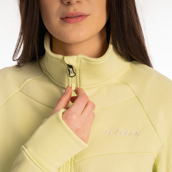 Klim Swan Valley Fleece Jacket in Shadow Lime