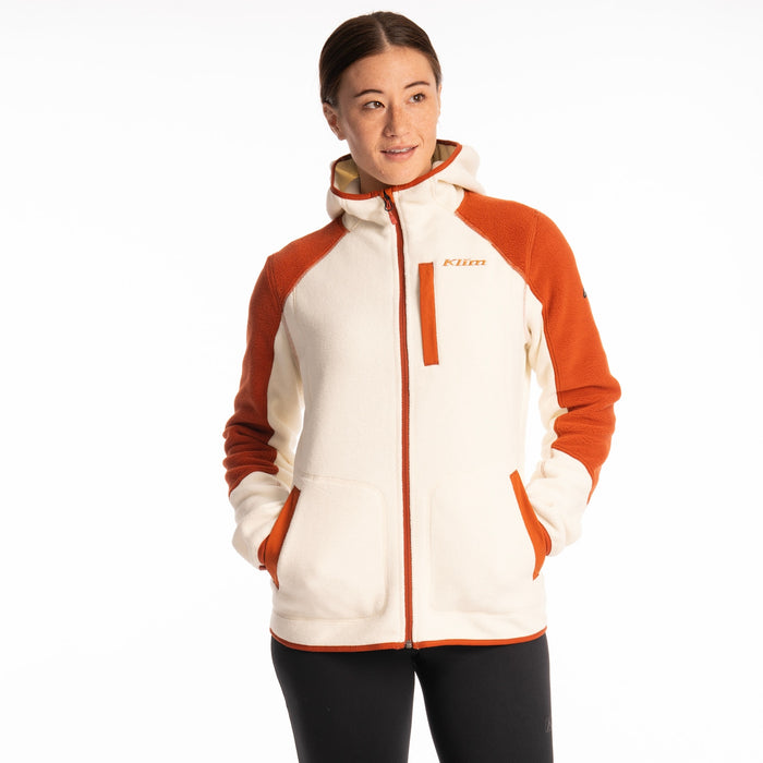 Klim Darby Canyon Fleece Hoodie in Papyrus - Picante