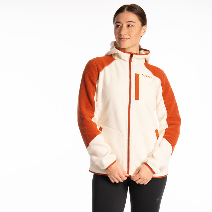 Klim Darby Canyon Fleece Hoodie in Papyrus - Picante