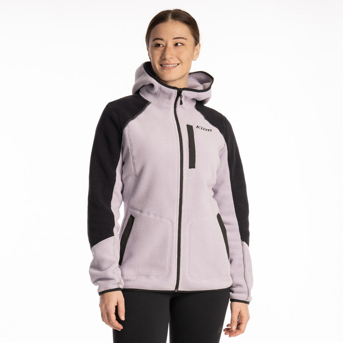 Klim Darby Canyon Fleece Hoodie in Wisteria - Black