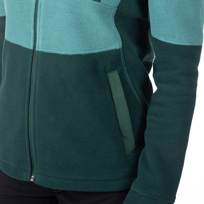 Klim Darby Canyon Fleece Jacket in Green-Blue Slate -  Rain Forest 2025