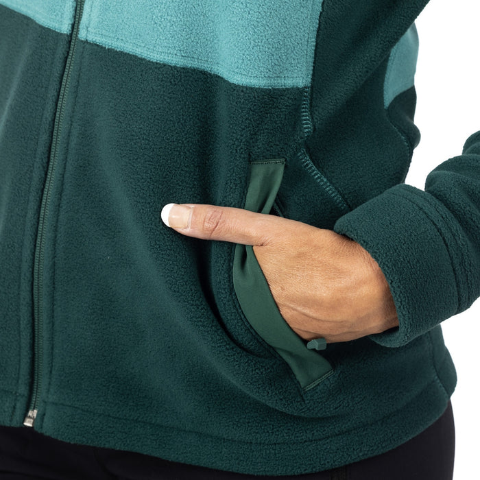 Klim Darby Canyon Fleece Jacket in Green-Blue Slate -  Rain Forest 2025