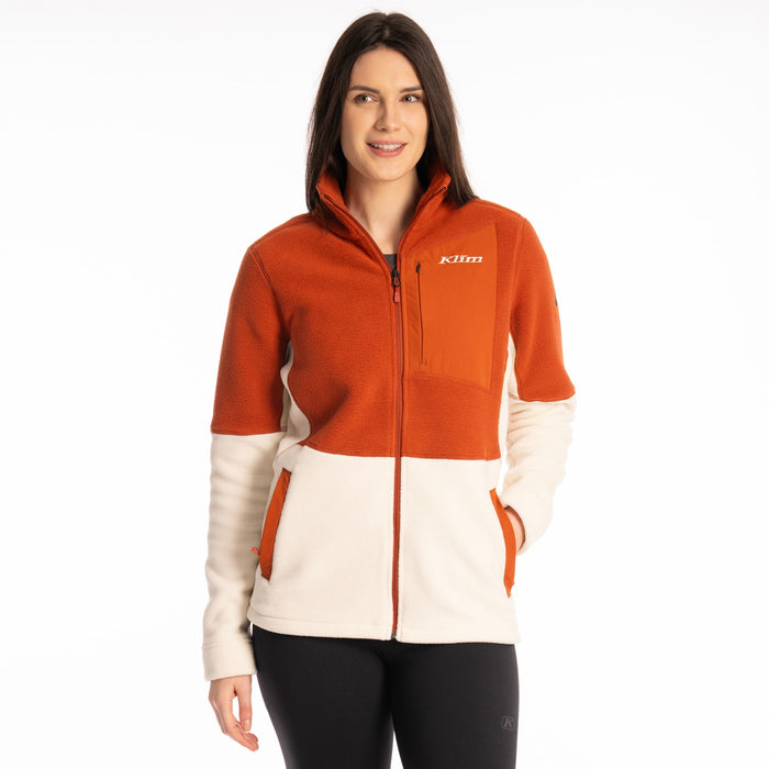 Klim Darby Canyon Fleece Jacket in Papyrus - Picante