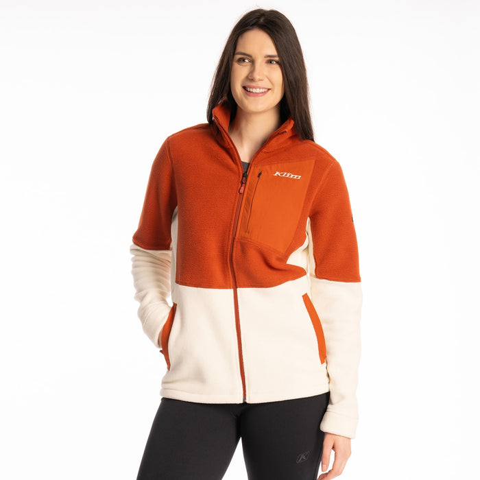 Klim Darby Canyon Fleece Jacket in Papyrus - Picante