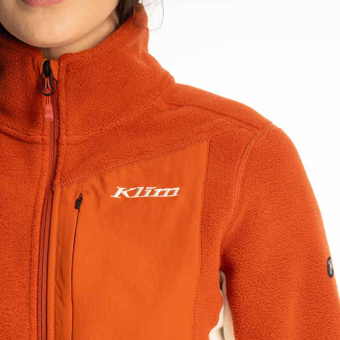 Klim Darby Canyon Fleece Jacket in Papyrus - Picante