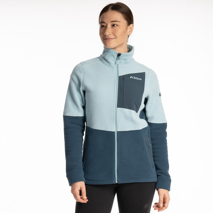 Klim Darby Canyon Fleece Jacket in Reflecting Pond - Milky Blue