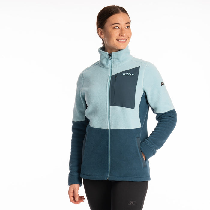 Klim Darby Canyon Fleece Jacket in Reflecting Pond - Milky Blue