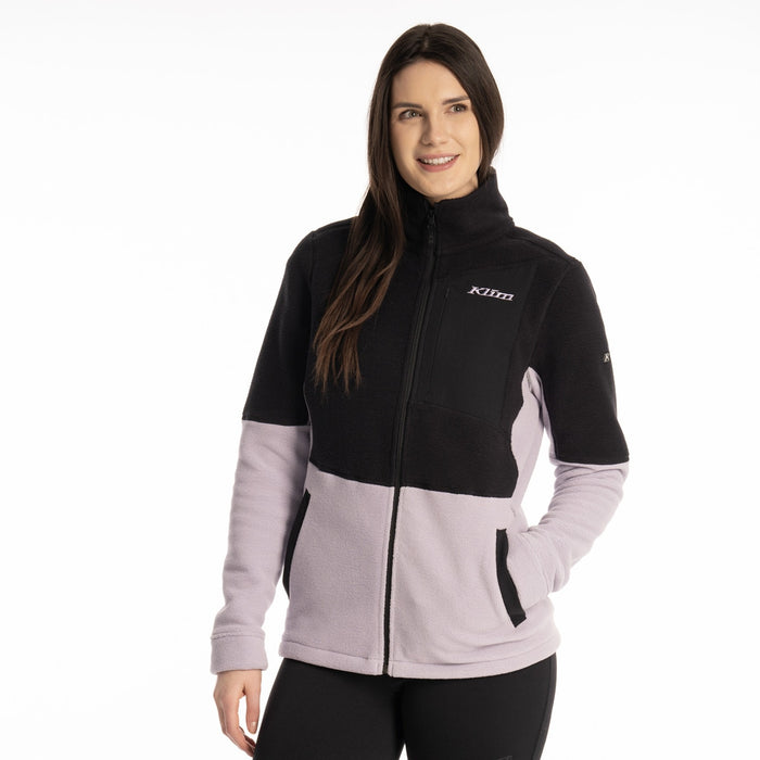 Klim Darby Canyon Fleece Jacket in Wisteria - Black