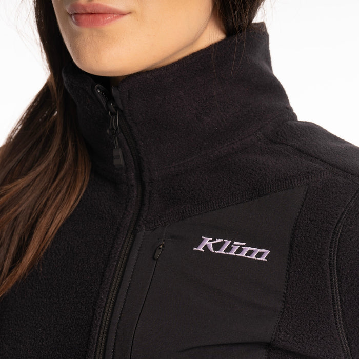 Klim Darby Canyon Fleece Jacket in Wisteria - Black