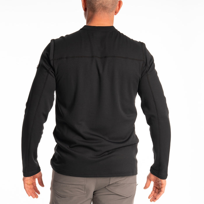 Klim Sidewinder Wool Long Sleeve Shirt in Black