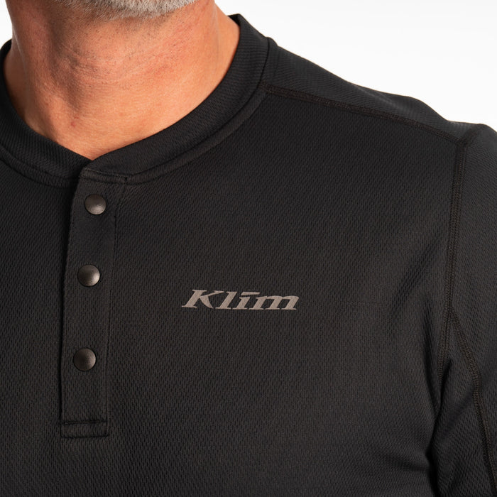 Klim Sidewinder Wool Long Sleeve Shirt in Black