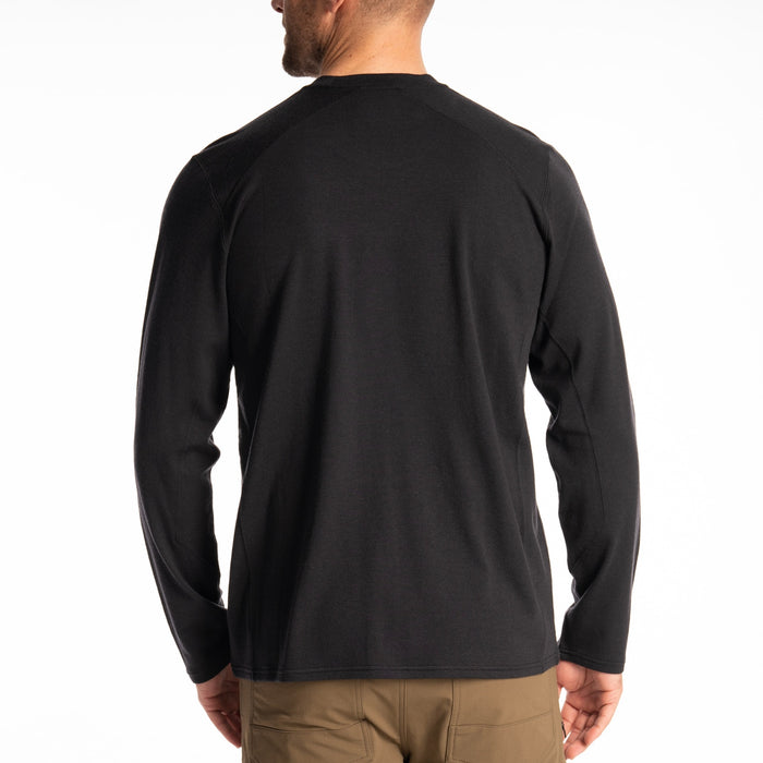 Klim Mesa Falls Wool Long Sleeve Shirt in Black